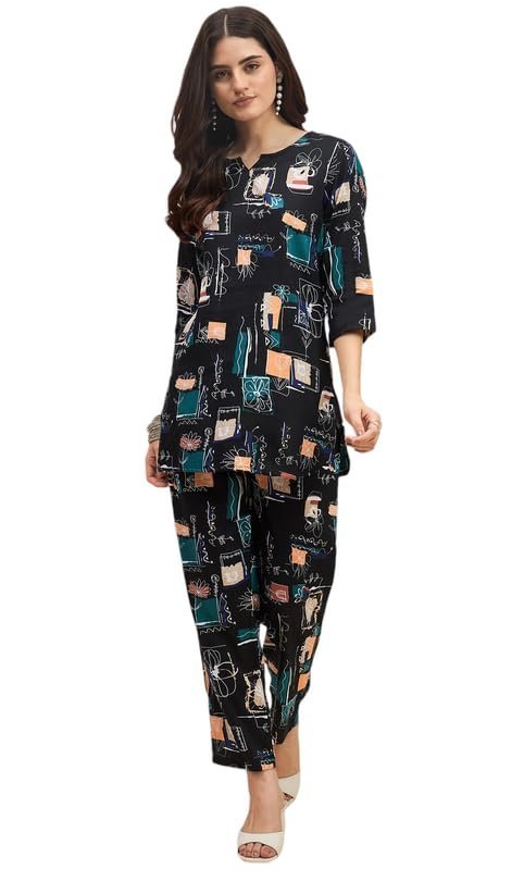 Version 1.0.0 Cotton Women Kurta Set for Women Co-Ords Set, Kurta with Pant - Image 1
