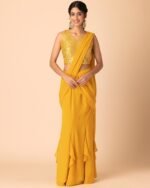 Set of 2 Women Ready to Wear Saree with Sequin Thread Embroidered Blouse - Image 6